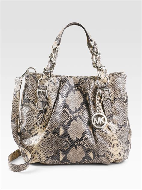 michael kors black python crossbody|michael kors crossbody purse.